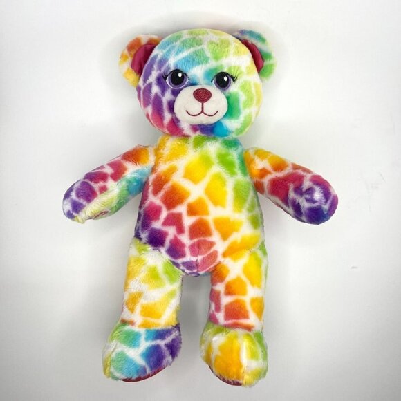 Build-A-Bear Rainbow Safari Wild Style Animal Print 2017 Plush Stuffed BAB 16" - Picture 3 of 11